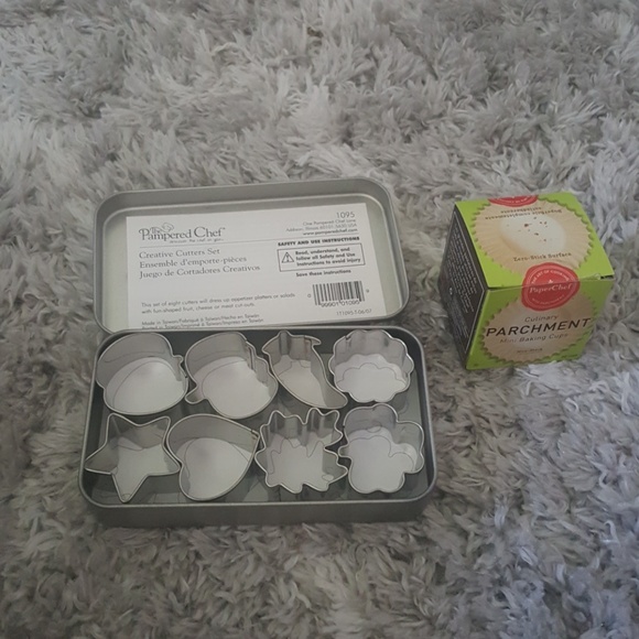 Pampered Chef Other - Pampered Chef cutters and mini baking cups Pampered Chef Other - Pampered Chef cutters and mini baking cups